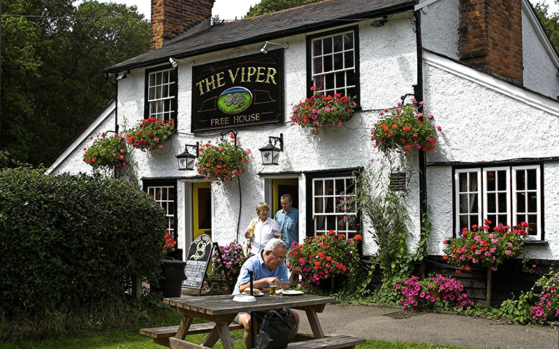 Photo of a typical English pub